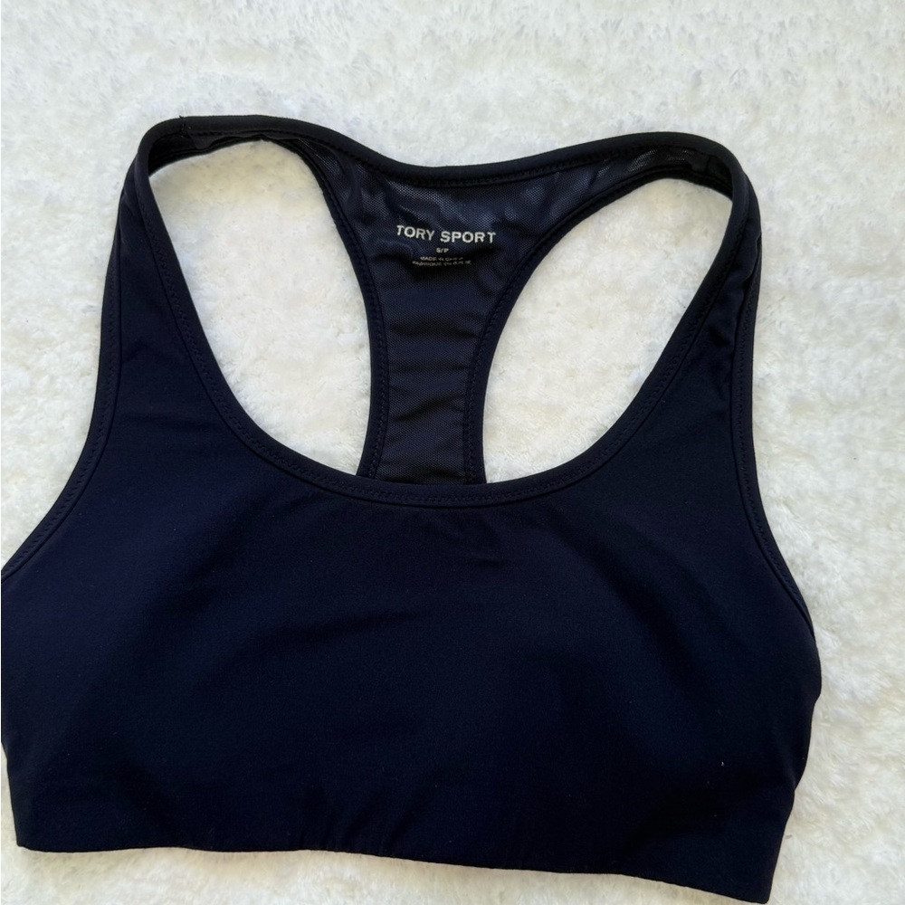Tory Sport Black Racerback Sports Bra - Picture 3 of 6